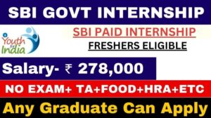 SBI Internship Salary